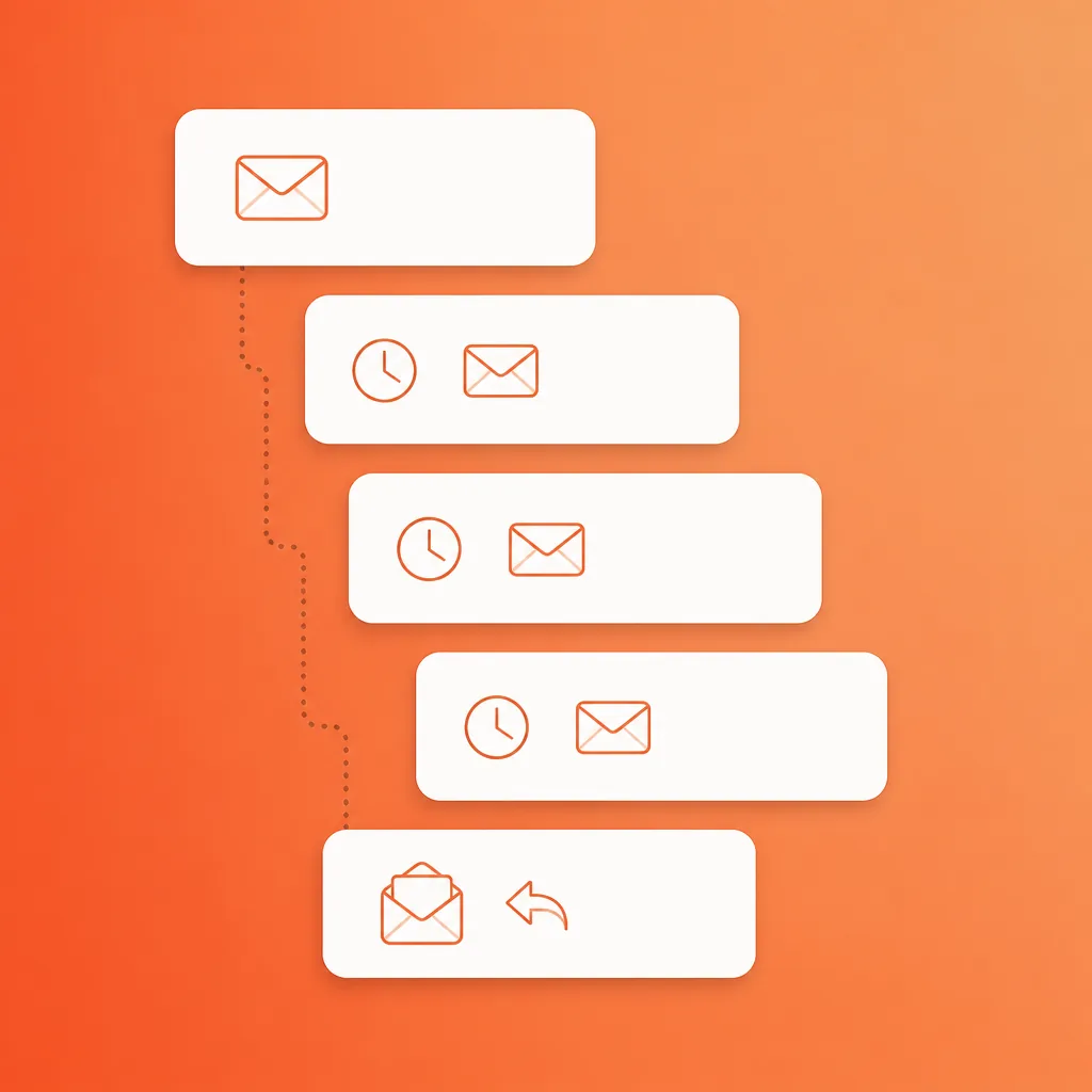 Cold email follow up sequence: five touches that get replies