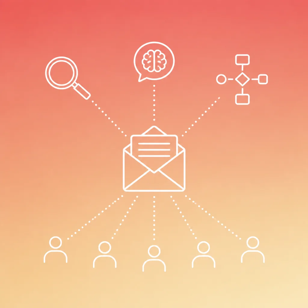 AI cold email personalisation pipeline showing Claude, Hunter.io, and n8n connected for B2B lead outreach